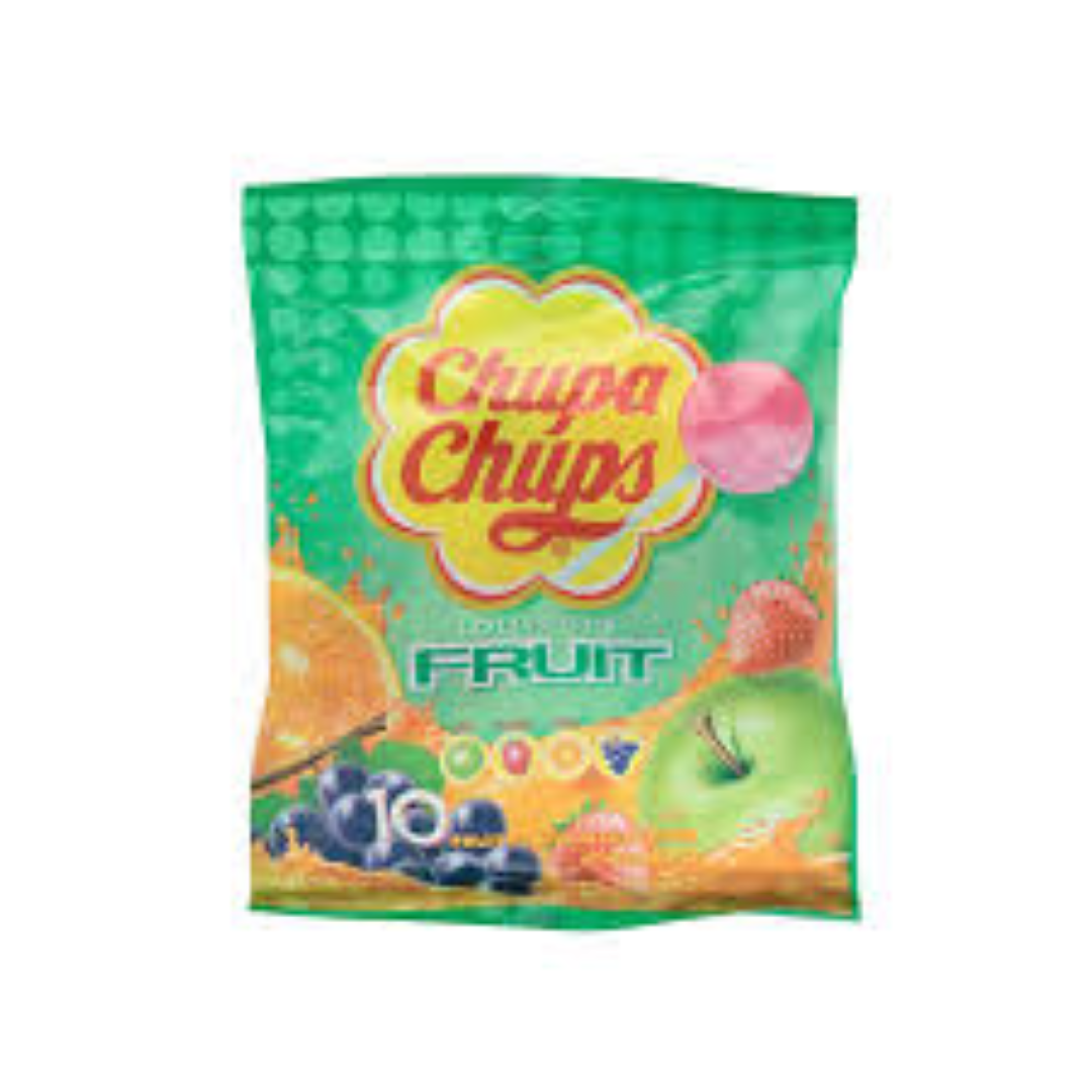 CHUPA CHUPS LOLLIPOPS FRUIT 110G